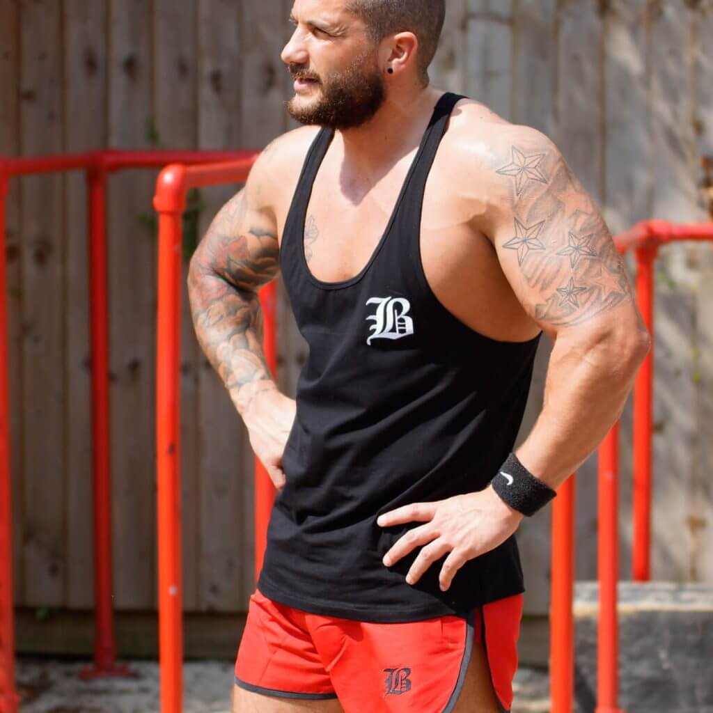 Black Stringer Vest