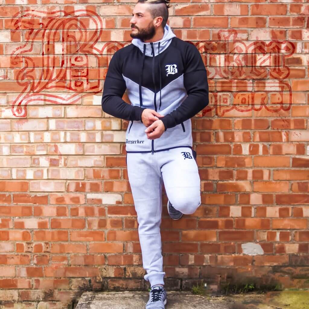 Technical Tracksuit Full Set Black & Grey